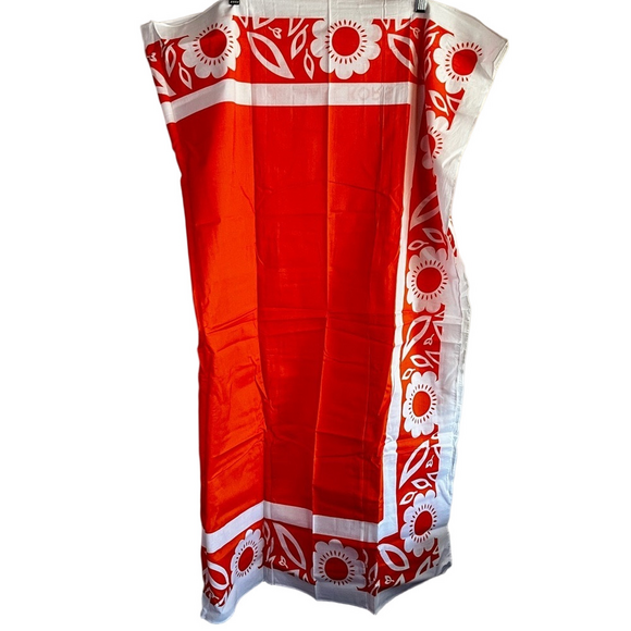 Michael KORS NEW in BAG❗️Hawaii Wrap Sarong ORANGE Dress Scarf Cover - Picture 1 of 4